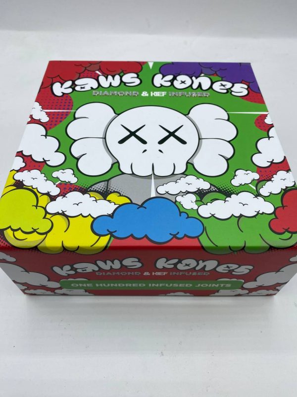 kaws kones, kaws cones, kaws pre roll, kaws kones pre rolls, kaws kones joints, kaws prerolls, kaws joints, kaws kones price, kaws jones joints, kaws kone, kaw cones, kaws cones pre rolls, kaws cones pre rolls review, kaws rolling tray, kaws weed, kief pre roll, kief covered pre rolls, kief pre rolls, kaws thc, kief infused pre roll, prerolls with kief and wax, kief infused joints, kief cones, kaws exotics, kaws near me, Kaws Cones - Kaws Pre Roll for Sale Kaws Cones pre rolls places a premium on establishing relationships with cannabis producers that are committed to high quality in their cultivation practices. Only Kaws Cones pre rolls from an organic greenhouse is used in the extraction procedure. The makers of Kaws Cones pre rolls have also promised to keep abreast of any changes to California's rules governing the administration of cannabis pre-rolls. The THC in Kaws Cones pre rolls is readily dissolved and absorbed because of the simplified technique used to separate the trichomes, which was developed by one of the co-creators, an expert in the field of extraction at the time. Kaws Pre Roll comes in 5 premium diamond & kief-infused joints in each tin, 2.5 grams total. Flavors included; Watermelon Zkittlez, Banana Kush, Guava Cake, TRIX, Orange Cookies, Grape Ape, Blue Cookies, Lemon Haze, Chocolape, and Apple Fritters.